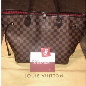 Louis Vuitton mm damier ebene neverfull